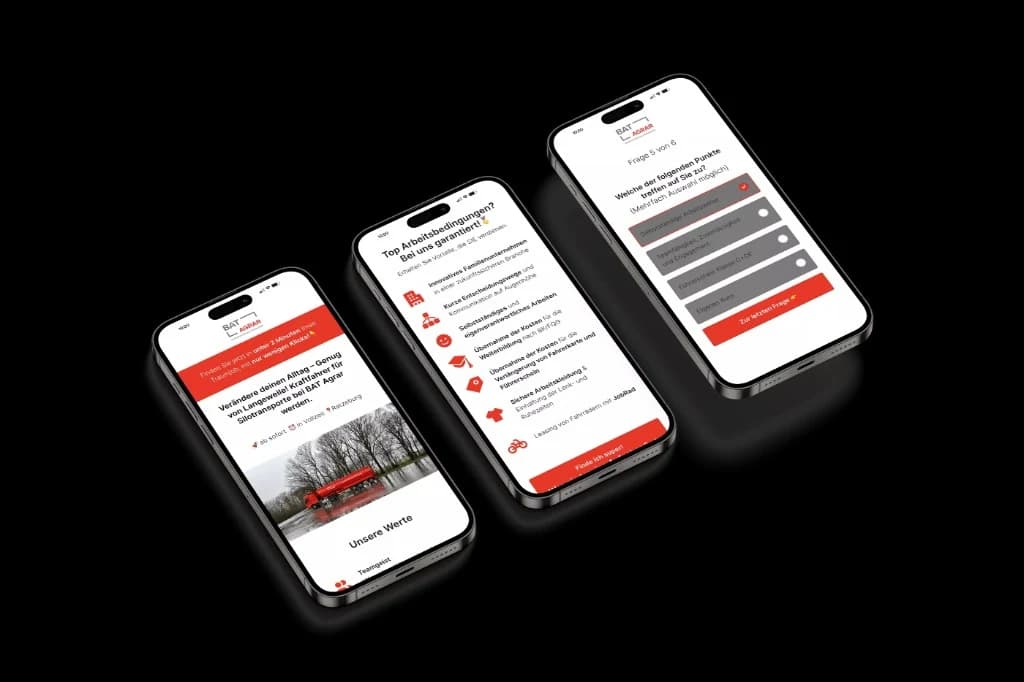 BAT Agrar: Performance recruiting on Meta and Google, career pages and a website relaunch