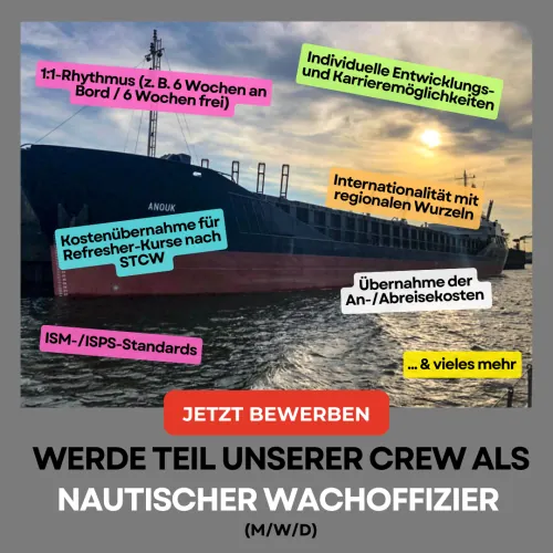 Meta ad by BAT Schifffahrt: nautical officer of the watch wanted