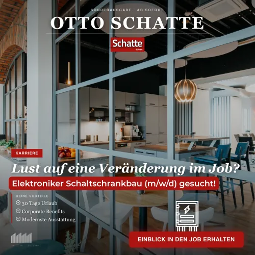 Meta ad by Otto Schatte: electronics technician for control cabinet construction wanted