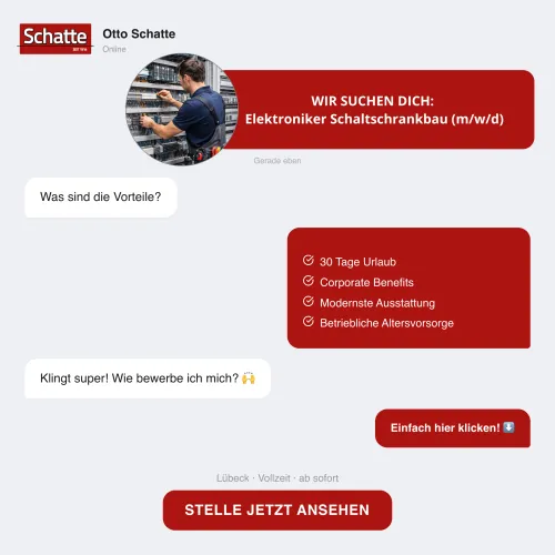 Meta ad by Otto Schatte in chat style with benefits and call to action