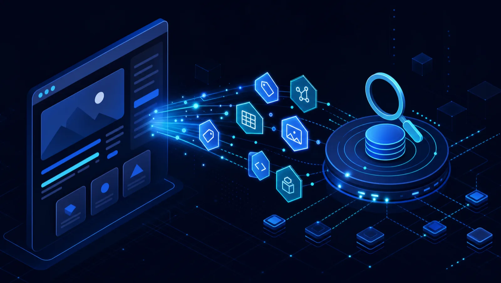 SEO with Next.js: the type-safe metadata API for title and Open Graph tags, structured data as JSON-LD and the rendering advantage of server-delivered HTML